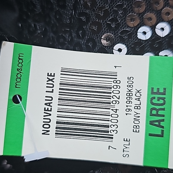 Sequined Black Jacket by Style & Co Size Large - Picture 9 of 9